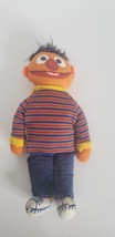 Vintage 1970s Knickerbocker Sesame Street Ernie 9&quot; Cloth Rag Doll Plush Toy - £11.76 GBP