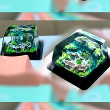 1Pc Green Mountains Keycaps, Rivers Keycaps, Beautiful Nature Keycaps, U... - £15.43 GBP