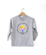 Vintage Kids Salt Lake City Winter Olympics 2002 Long Sleeve T Shirt Medium - £17.43 GBP
