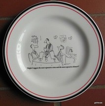 Wine Snobs Cartoons from the New Yorker Snack Plate 8&quot; Restoration Hardware F - £10.12 GBP