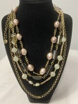 Talbots Layered Multi-Color Beaded Necklace with Lobster Clasp, NWT - $173.39 MXN