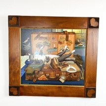 Charles Wysocki &quot;Mabel The Stowaway&quot; 26” X 28&quot; Signed/Framed Canvas - £194.68 GBP