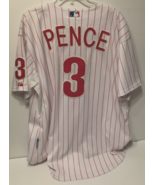 HUNTER PENCE #3 Philadelphia Phillies MLB White Red Pinstripe Baseball J... - £53.60 GBP