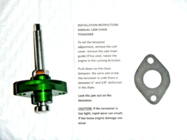 GREEN race Timing Cam Chain Tensioner CCT Manual Adjuster Kawasaki Yamah... - £38.75 GBP