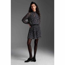 New Anthropologie Kirsten Mini Dress by Velvet  $229 SMALL Navy - £49.70 GBP