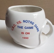 U.S.C. Trojans vs Notre Dame Fighting Irish Helmet The Game is On Ceramic Mug - £40.26 GBP