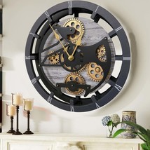 CANADA LINE MANTEL CLOCK ROUND (HYBRID WALL) 16 INCH SILVER GREY - $152.99