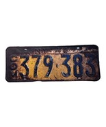 Vintage New York 1948 Commercial License Plate Original Tag NY # 379 383 - £36.73 GBP