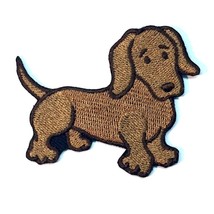 Dachshund Dog Patch Iron on No Name - $6.50