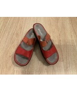 Alegria Sandals Shoes Red Leather Butterfly Women’s size 41 - £27.94 GBP