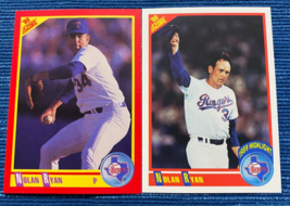 2 Card Lot 1990 Score Nolan Ryan #250 &amp; #696 Texas Rangers Pair HOF 974A - $1.00