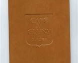 Cafe De Cluny Glacier Menu Saint Michel Saint Germain Paris France 1984 - $37.62