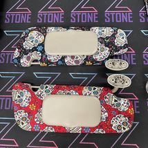 2007-2017 Jeep Compass Driver + Passenger Sun Visor Pair Custom Skulls /... - $59.95
