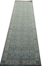 10 foot Blue Hallway Runner Rug Chobi Peshawar 32 x 115 in Subdued Color... - £749.49 GBP