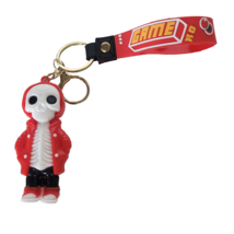 Gothic Skeleton Keychain Figure Backpack Purse Key Holder Charm 3-D Hall... - $198.61 MXN