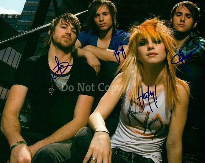 PARAMORE GROUP SIGNED PHOTO 8X10 RP AUTOGRAPHED HAYLEY WILLIAMS ORIGINAL... - $19.99