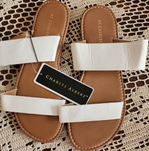 Charles Albert ~ Slip On ~ Open Toe ~ Strappy Sandals ~ WHITE ~ Ladies M... - £11.85 GBP