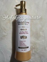 Glutathione SECRET paris gold 3× Mega blast whitening lotion.spf 50. - $49.99