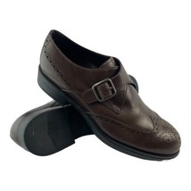 TOD&#39;S Italy MONK STRAP Buckle Men Shoes Color Tan Brown Size UK 9.5 US 11.5 - £54.29 GBP