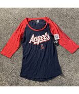 Women’s New Era Los Angeles Angels 3/4 Sleeve Raglan Foil T-shirt Medium... - €16,30 EUR