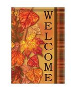 Cascading Leaves Fall Garden Flag-2 Sided Message,12" x 18" - $21.99