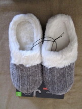 NWT Women’s Chenille &amp; Faux Fur Slippers by Westloop Size 7-8 Medium - £10.20 GBP