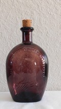 WHEATON Plum Purple George WASHINGTON Father of His Country Large 8” Bottle - £19.51 GBP