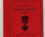 Woman&#39;s Relief Corp Journal 1960-1961 Grand Army of the Republic - $29.67