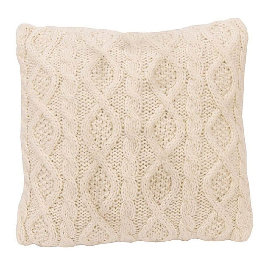 Ivory Textured Knit Throw Pillow 18&quot;x18&quot; - $112.04