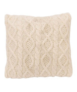 Ivory Textured Knit Throw Pillow 18&quot;x18&quot; - $112.04