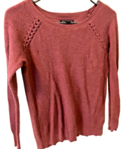 American Eagle Womens Mauve Crewneck Sweater Size Small - $3.99