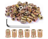 60PCS 1/4-20 Threaded Insert for Wood Screws in Nut 15Mm  - £6.42 GBP