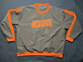 OK State Oklahoma State Cowboys Pockets Long Sleeve Pullover Men’s Gray &amp; Orange - £15.64 GBP