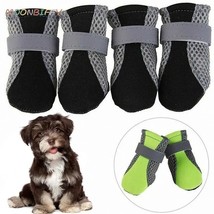 Breathable Waterproof Pet Dog Shoes for Safe Night Walks - Reflective Boots for  - £13.77 GBP