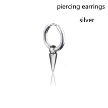 Korean Rock Punk Earrings Cone Pendant Hoop Circle Stud Earrings Women/men 2021  - £7.26 GBP