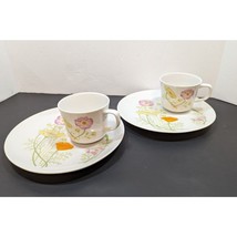 Jardarama Giftware Japan Floral Sandwich plate w/ cup Set of 2 Brunch Te... - £15.45 GBP