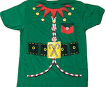 Da Uomo M Holiday Time Brutto Natale Maglione Stile Tee T-Shirt Elfo Abi... - $11.77