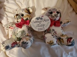Vintage 1988 The Cabbage Rose Teddy Bear Set Of 2 One NWT - $22.86