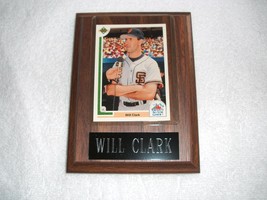 OLD VTG Will Clark plaque of the SF Giants - £15.98 GBP