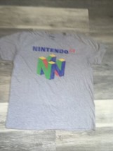 Nintendo 64 Bit T-Shirt Adult Size Large Heather Gray 2018- 90’s Theme - £5.49 GBP