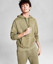 And Now This Mens Fleece Hoodie with Kangaroo Pockets Olive-Medium - $19.88