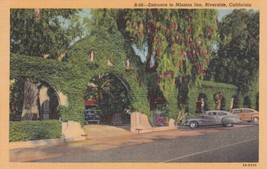 Mission Inn Entrance Riverside California CA Postcard B17 - £2.35 GBP