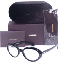 NEW TOM FORD TF 5251 001 POLISHED BLACK-GOLD OVAL AUTHENTIC EYEGLASSES 5... - $210.38