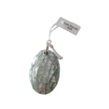 Lee Sands Pendant Sterling Iridescent Oval Artisan Jewelry - £9.58 GBP