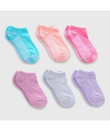 Hanes Premium Girls&#39; 6pk Pure No Show Socks - Colors May Vary M - $221.63 MXN
