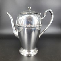 Academy Silver On Copper Serving Teapot  Antique 114 Tea Coffee Pot Deco... - $21.28