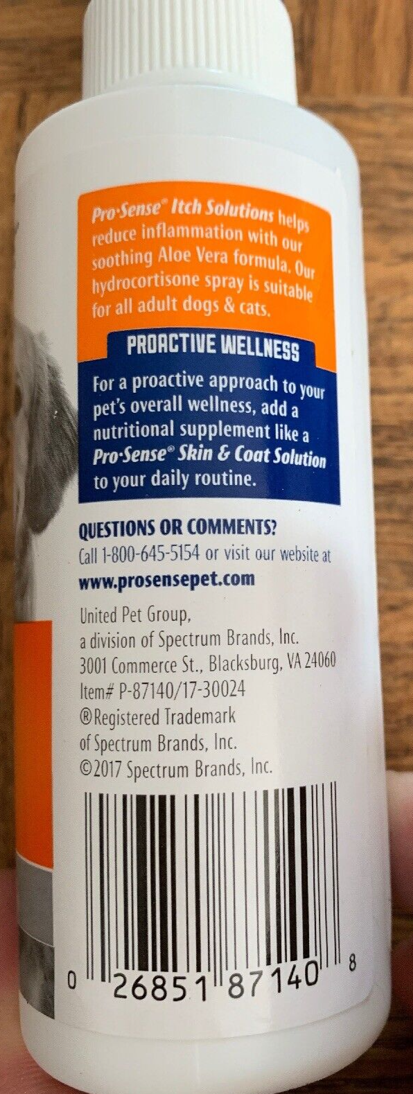 Pro Sense Itch Solutions Spray 4oz Blt-Helps Reduce Itchy/Irritated Skin-SHIP24H Item image 3