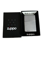 Zippo Lighter # 207 Regular Street Chrome -- Made in USA - $173.84 MXN