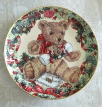 Franklin Mint Teddy&#39;s First Christmas Heirloom Plate Sarah Bengry - £7.86 GBP