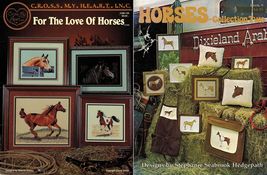 2X Love Of Horses &amp; Collection 2 Arabian Quarter Clydesdale Cross Stitch... - $14.99